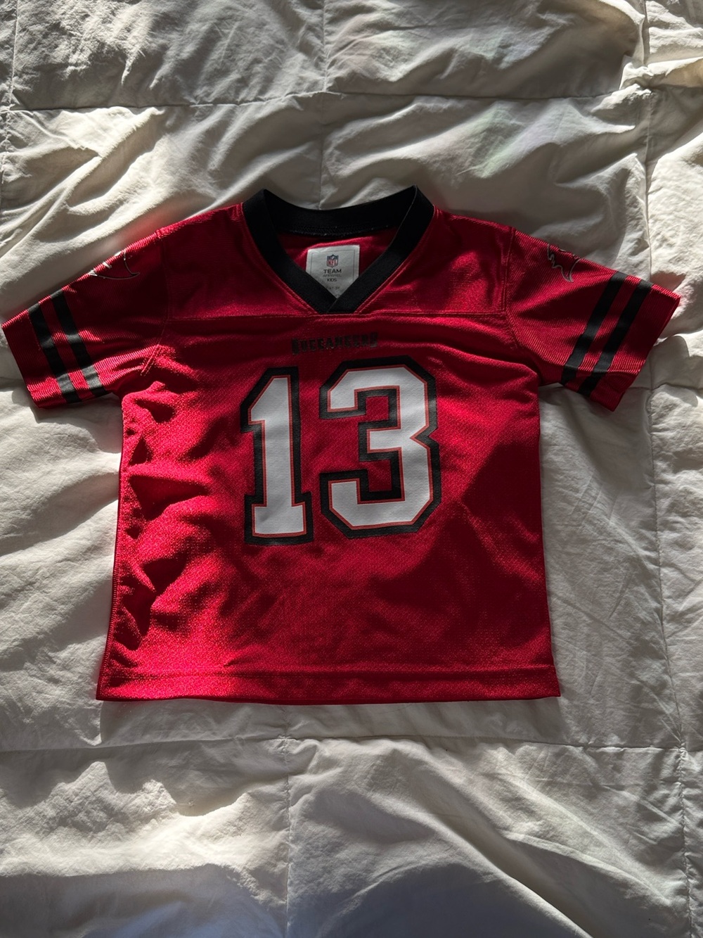 NFL Tampa Bay Buccaneers Kids Football Jersey Top with White Number 13